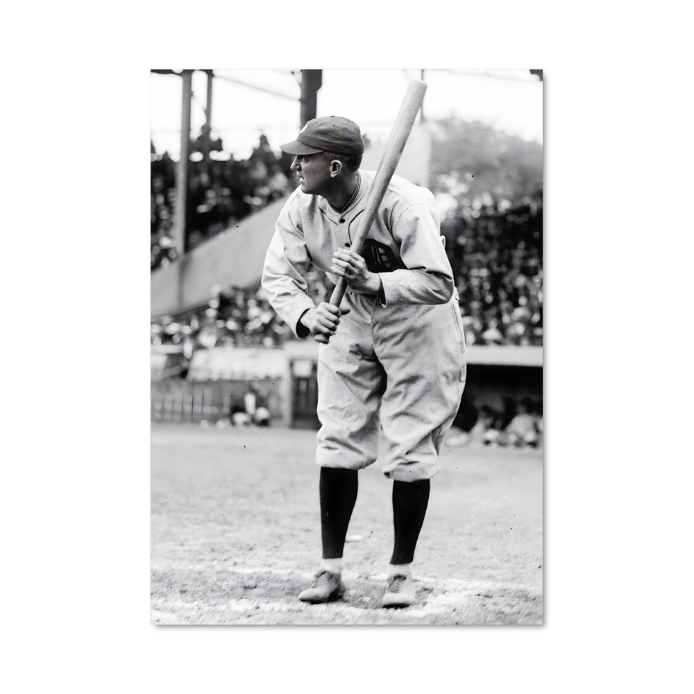 Poster Ty Cobb en Action – affiche Baseball
